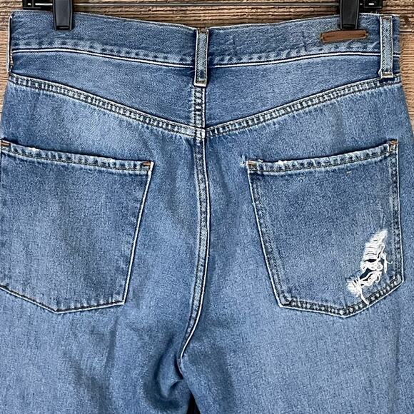 Pilcro and the Letterpress Tilde Jeans High Waist Distressed Blue Size 28 - Picture 8 of 12